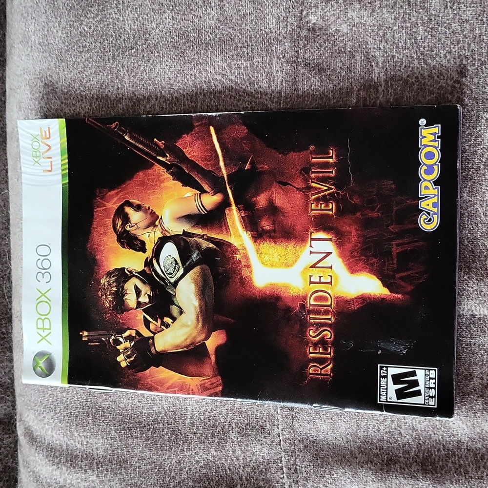 Xbox 360 Resident Evil Instructions Only